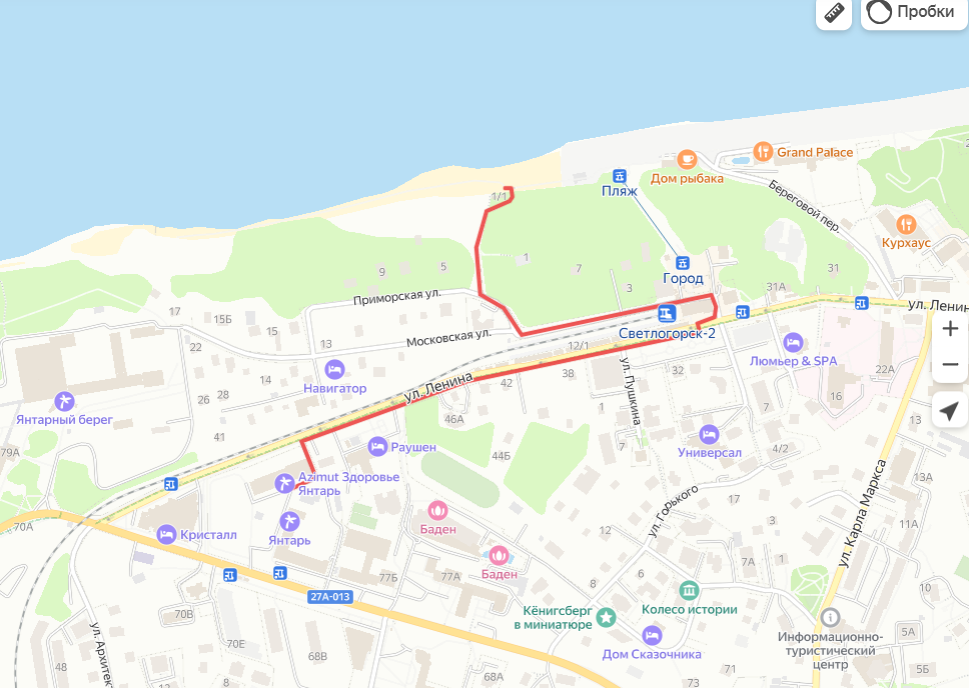 Схема территории санатория